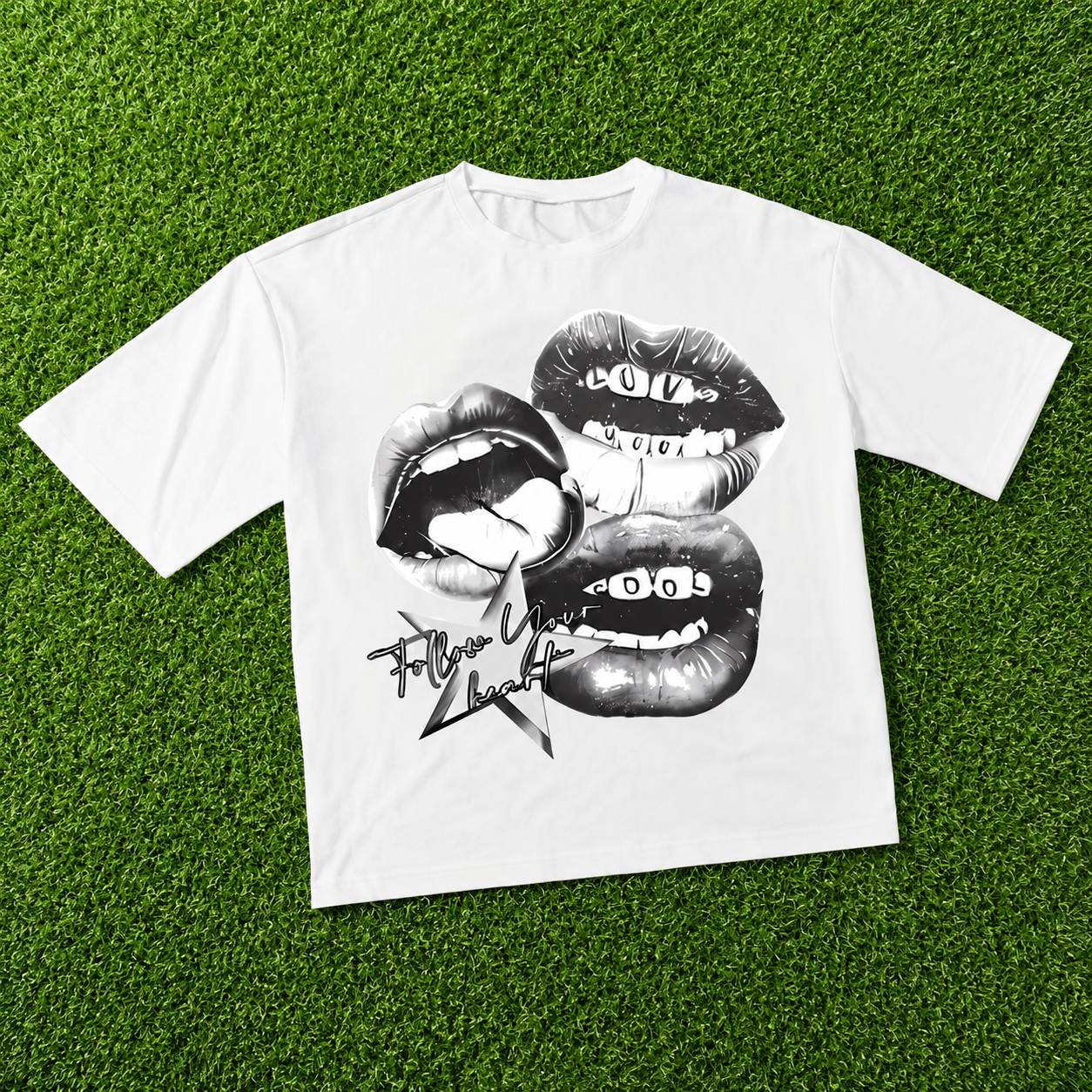 Follow Your Heart Lips Graphic Tee