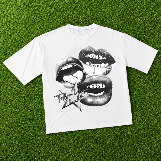 Follow Your Heart Lips Graphic Tee